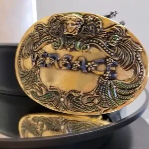 Versace | Accessories | Versace Oval Logo Black Multi  display picture 1